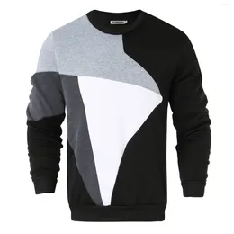 Men's Hoodies Patchwork Sweatshirts Mens Male Harajuku Pullovers Tops Casual Autumn And Winter Streetwear Hip Hop Clothes Sports Loose