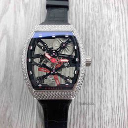 Watch Men's Luxury Designer Watch Wine Barrel Rubber Strap Stainless Steel Automatic Mechanical Watch 2024 Hot Sale Fmbe