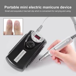 Kits 1 Set Nail Polishing Hine Professional Lightweight Rechargeable Abs Nail Care Electric Files with Belt Clip for Women