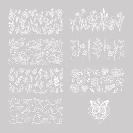 Window Stickers UV DTF Transfer Leopard Print For The 16oz Libbey Glasses Wraps Cup Can DIY Waterproof Easy To Use Custom Decals D273
