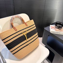 Luxury Woven Handbg Designer Beach Bag Large Capacity Fashion High Quality Totes Bag Straw Travel Handbags Beach Hand Bags Summer Bag