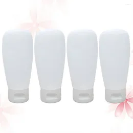 Storage Bottles 4 Pcs Travel Makeup Body Wash Dispensers Sanitising Gel Sub For