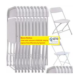 Other Festive Party Supplies Plastic Folding Chairs Wedding Event Chair Commercial White For Home Garden Use Drop Delivery Dhbne ZZ