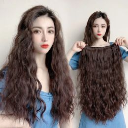 Piece Piece Gres Curly Clipin Synthetic Hair Long Length U Shape Puffy One Piece Hair for Women Hair Clip