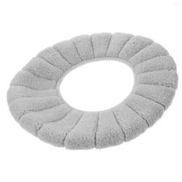 Bath Mats Seat Cushion Washable Toilet Thicken Mat All Seasons Household Domestic Pad Polyester Bathroom Warmer Supple Cover