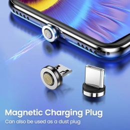 5pcs Charging Cable Adapter Magnetic Plug Magnetic Micro USB Type C for Mobile Phone Mobile Phone Dust Plug Replace Components