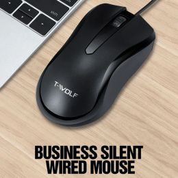 Ultra thin USB Computer Wired Mouse 1000DPI Ergonomic Home Office Laptop Mouse Gamer Notebook Gaming for Windows Mac OS Linux PC