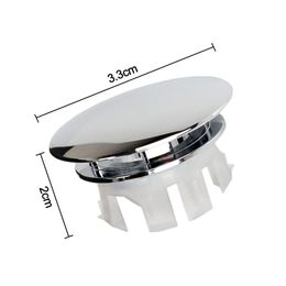 Copper Sink Overflow Covers double layer Replacement Wash Basin Overflow Ring Plug Round Sink Hole Cover Kitchen Bathroom