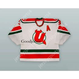 Gdsir Custom JAMIE HUSCROFT 3 UTICA DEVILS WHITE HOCKEY JERSEY NEW Top Ed S-M-L-XL-XXL-3XL-4XL-5XL-6XL