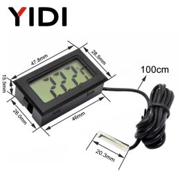 Mini LCD Digital Thermometer Hygrometer Gauge Tester Probe Incubator Aquarium Temperature Humidity Metre Sensor Detector Tester