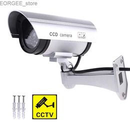 Other CCTV Cameras Dummy Security Camera Outdoor Fake CCTV Surveillance Bullet Camera System LED for Property Business Home Security Outdoor/Indoor Y240403