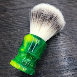 Brush DS 24mm 26mm soft synthetic hair olive green resin handle shaving brush