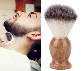 Men039s Shaving Brush Barber Salon Men Facial Beard Cleaning Appliance Shave Tool Razor Brush with Handle for Men gift9135315