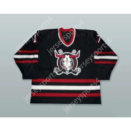 Gdsir Custom JEFF SMITH 17 RED DEER REBELS BLACK HOCKEY JERSEY NEW Top Ed S-M-L-XL-XXL-3XL-4XL-5XL-6XL