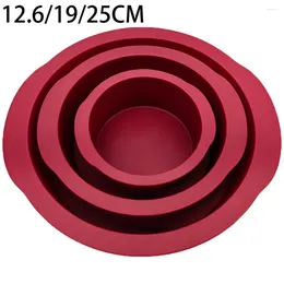 Baking Moulds 1PC Chocolate Round Silicone Mould Nonstick Cake Pan Layer Moulds Pizza Mould Kitchen Accessories Decoration Tool