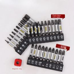 New 1/4 Screwdriver Bit Set Impact Drill Batch Head Torx Hexagonal Cross Head Magnetic Tamper Proof Screwdriver Bits