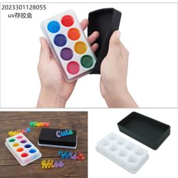 DIY Silicone Storage Box Mould For UV Glue Storage Crystal Epoxy Resin Mould Art Crafts Supplies Home Decorations