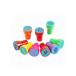 Storage Bottles A Set Of Multi-color Plastic Numbers And Mathematical Symbol Stamps Toys For Kids