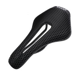 ZEIUS 3D Printed Bike Saddle Carbon Fiber Ultra Light Breathable Mountain Bicycle Honeycomb Cushion Soft Seat for Road BikeMTB 240319