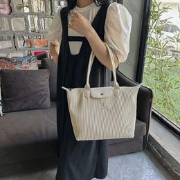 2024 Pu Solid Womens Top-handle Bags Ladies Bags on Sale 2023 High Quality Fashion Ruched Sewing Thread Handbag Bolsas Feminina 10a