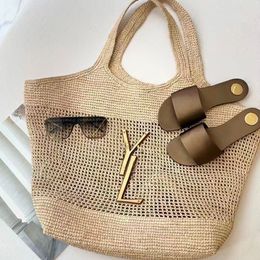 Beach Bag Designer Yslbags Woven Bag Lafiteegrasss Womens Handbags Luxury Purses Designer Woman Handbag Bags Designer Large Capacity Seaside Vacation Bag