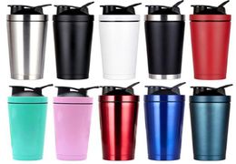Shake cup 750ml vacuum insulated mug 304 stainless steel sports thermos protein milk coffee cup shaker bottle with lid5165459