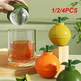 Baking Moulds 1/2/4PCS Large Silicone Ice Mould Ball Maker Box Shape Cocktail Use Sphere Round Tray Mold