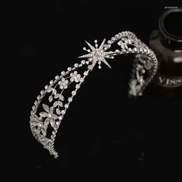 Hair Clips Luxury Crystal Bridal Tiaras And Crowns For Women Bride Rhinestone Prom Diadem Crown Wedding Accessories Jewelry Gift