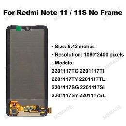 100% Test For Xiaomi Redmi Note 11 Note 11S 2201117TG Screen Touch Glass Digitizer For Redmi Note 11 Pro 2201116TG Display