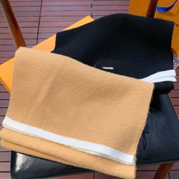 2024Ladies luxury knitting cashmere scarf designer scarf luxury scarf simple and generous scarf