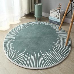 Carpets Modern Light Luxury Round Carpet Living Room Sofa Ins Wind Bedroom Bedside Blanket Hanging Basket Rugs