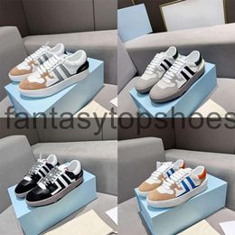 Lavinss Designer Curb Leather Sneakers Casual Shoes Luxury Men Women Rubber Platform Sole Shoe Outdoor Nappa Calfskin Classic Trainers Lace-up Trendy Trainer