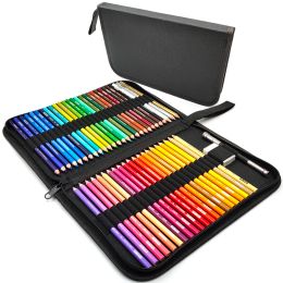 Pencils Premium Quality 48 Colours Professional Coloured Pencils Set with Bag Coloured Pencils for Adult Colouring Art Supplies