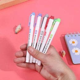 5/10 Colors Double Headed Highlighter Pen Art Markers Kawaii Japanese Soft Color Fluorescent Pens School&Office Stationery