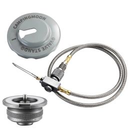 Supplies Camping Gas Canister Extent Hose Connector Outdoor Gas Stove with Vae and Adapter Camping Equipment Tank Adapter