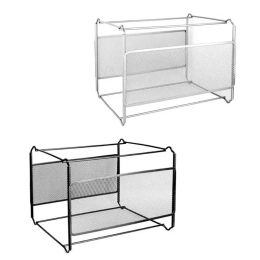 Organizer File Folder Box Mesh Metal Foldable A4 File Crate Folder Bin Hanging File Organizer Note books Hang Folders For Office Workers