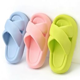 Slippers Women Platform Slippers Indoor Shoes Female Home Beach Flip Flops Soft Eva Thick Sole Ladies Fashion Slides Girls Cross Slippers