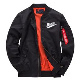 Pilot Jackets Kanji Black Green Flight Japanese Couple BOMBER Coats Jackets Zipper Male Clothing Outwears Mens Jackets Plus Size 86715583