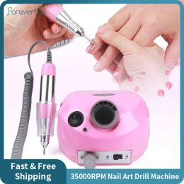 Treatments 35000rpm Professional Nail Drill Hine Electric Nail Art File Drill Mill Cutter Sets for Manicure Pedicure Polishing Grinder