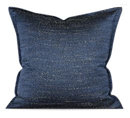 Pillow Fashion Brief Blue Jacquard Decorative Throw Pillow/almofadas Case 30x50 45 50 Man European Modern Cover Home Decorating