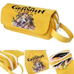 Bags Genshin Impact Pencil Case Kawaii Stationery Pen Case trousse scolaire Astuccio Game Pencil Bags estuche lapices Pencil Pouch