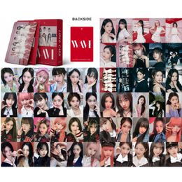 55pcs/set Kpop IVE Postcards I'VE WAVE Lomo Cards (G)I-DLE IVE Album Girls I Burn Photo Card Postcard Fans Gift