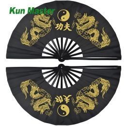 Arts Bamboo Right Left Hands Fan Tai Chi Performance Fan Martial Arts Fan Kung Fu Fans Cosplay Dragon Cover China Many Pattern