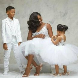 Tutu Mother And Daughter Matching Dresses For Photo Shoot Knee Length Mommy and Me Outfits Party Birthday Gown