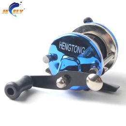 Reels Smallest Bait Casting Mini Ice Fishing Reel with Line 50M Metal Water Wheel Winter Fishing River Plate Baitcast Coil Roller