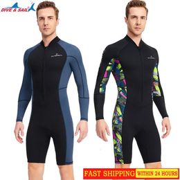 15MM Neoprene Wetsuit Men Surf Scuba Diving Suit Equipment Underwater Fishing Spearfishing Kitesurf Swimwear Wet 240328