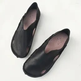 Casual Shoes Women's Flat 2011 Summer Slip-on Genuine Leather Ballet Flats Ballerina Woman Clogs