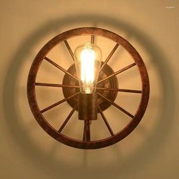 Wall Lamps Retro Wheel Light Vintage Industrial Restaurant Bar Cafe Lamp