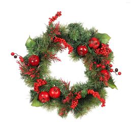 Christmas Decorations Artificial Wreath Decoration Garland Xmas Decorative Flower For Party Windows Wall Indoor Door