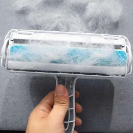 2-Way Pet Hair Remover Roller Dog Cat Hair From Furniture Self-cleaning Lint Pet Fur Dust Remover Base Home Sofa Clothes